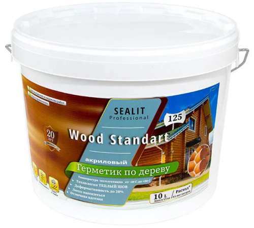 Купить ГЕРМЕТИК - Sealit Wood Standart для профессиональных работ с деревянными домами 5 л в Обнинске, Калужская область
